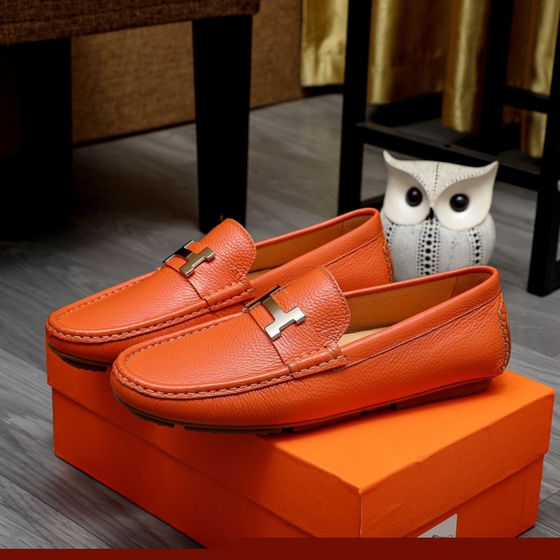 H**mes leather shoes